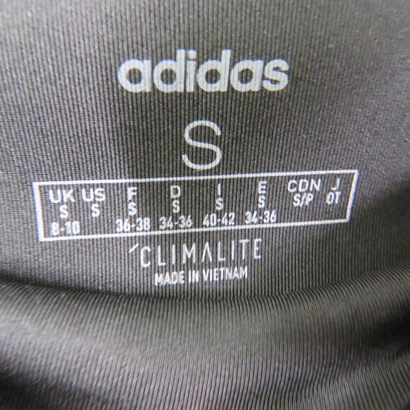 Adidas Climalite High Rise Triple Stripe Leggings Small - Picture 4 of 6